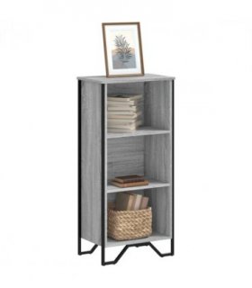vidaXL Bookcase Grey Sonoma 50x31x106 cm Engineered Wood