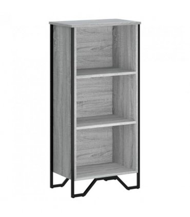 vidaXL Bookcase Grey Sonoma 50x31x106 cm Engineered Wood