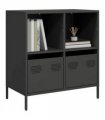 vidaXL Sideboard Black 68x39x73.5 cm Cold-rolled Steel