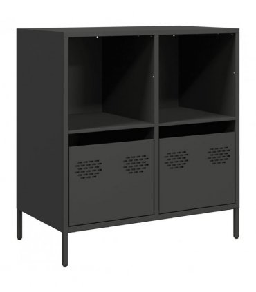 vidaXL Sideboard Black 68x39x73.5 cm Cold-rolled Steel
