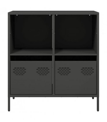 vidaXL Sideboard Black 68x39x73.5 cm Cold-rolled Steel
