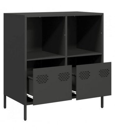 vidaXL Sideboard Black 68x39x73.5 cm Cold-rolled Steel