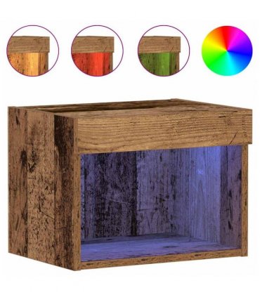 vidaXL TV Cabinet Set 2 pcs Old Wood 40 x 30 x 30 cm Engineered Wood