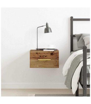 vidaXL Bedside Cabinet Old Wood 35 x 35 x 20 cm Engineered Wood
