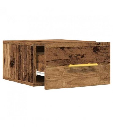 vidaXL Bedside Cabinet Old Wood 35 x 35 x 20 cm Engineered Wood