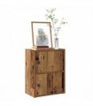 vidaXL Bookcase Old Wood 40x24x52 cm Engineered Wood