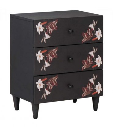 vidaXL Bedside Table Multicolour 50 x 33 x 60 cm Solid Mango Wood