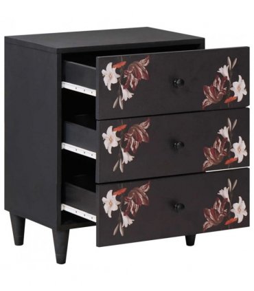 vidaXL Bedside Table Multicolour 50 x 33 x 60 cm Solid Mango Wood