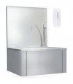 vidaXL Hand Wash Sink with Faucet and Soap Dispenser Stainless Steel