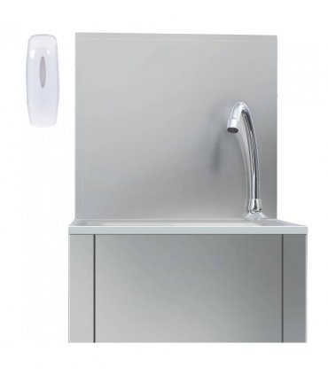vidaXL Hand Wash Sink with Faucet and Soap Dispenser Stainless Steel