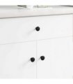 vidaXL Handle 1461 pcs Black Ø30 mm Aluminium