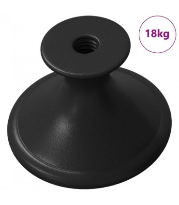 vidaXL Handle 1461 pcs Black Ø30 mm Aluminium