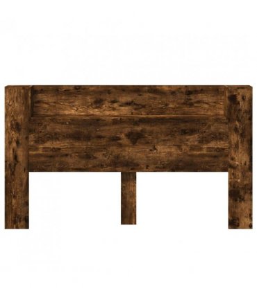 vidaXL Headboard Cabinet with LED Smoked Oak 180 x 16.5 x 103.5 cm