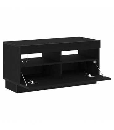 vidaXL TV Cabinet Black Oak 80 x 35 x 40 cm Engineered Wood