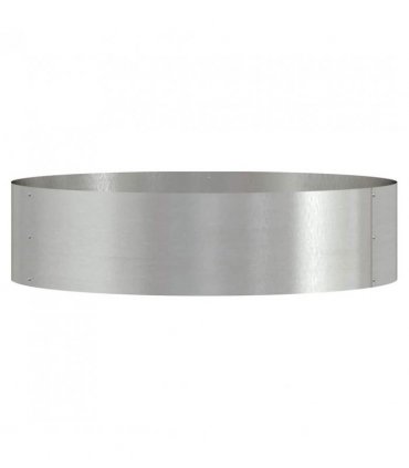 vidaXL Planter Ring Silver 80 x 80 x 20 cm Stainless Steel