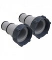 vidaXL Pool Hose Adapters 2 pcs Plastic