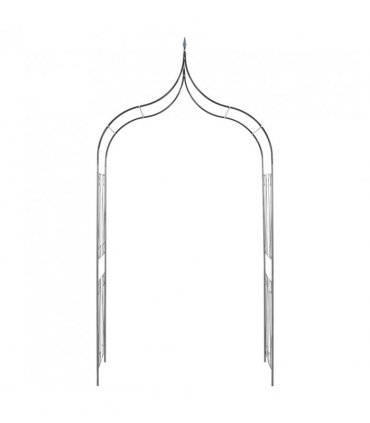 Garden Arch Spike Design Climbing Plants Dark Green