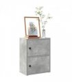 vidaXL Bookcase Concrete Grey 40x24x52 cm Engineered Wood