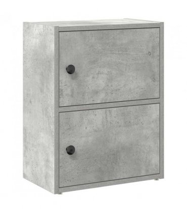 vidaXL Bookcase Concrete Grey 40x24x52 cm Engineered Wood