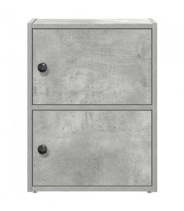 vidaXL Bookcase Concrete Grey 40x24x52 cm Engineered Wood