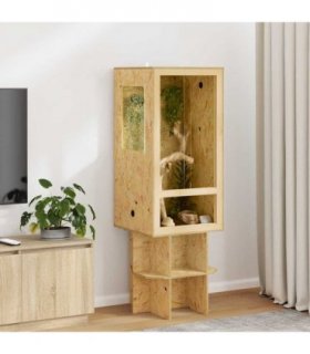 vidaXL Terrarium Brown 50 x 50 x 100 cm OSB