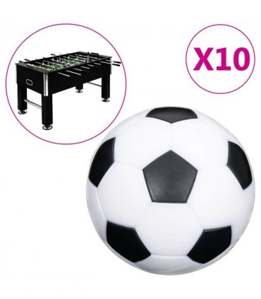 vidaXL Football Table Balls 10 pcs 32 mm ABS