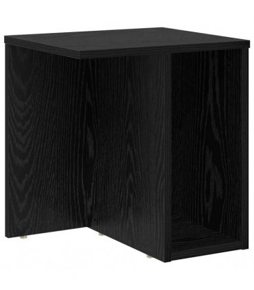 vidaXL End Table 2 pcs Black Oak 37 x 32 x 40 cm Engineered Wood