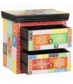 vidaXL Bedside Cabinet with Drawer Multicolour 40 x 30 x 40 cm