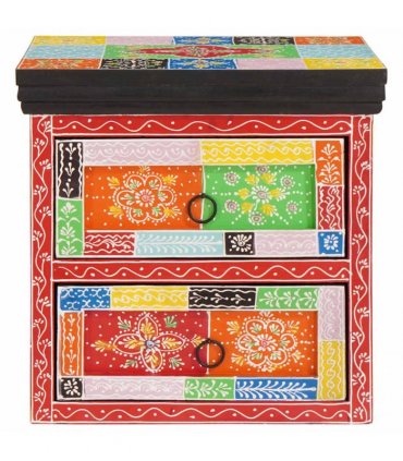 vidaXL Bedside Cabinet with Drawer Multicolour 40 x 30 x 40 cm