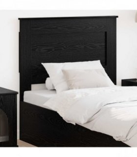 vidaXL Headboard with Headboard Black Oak 80 cm Engineered Wood