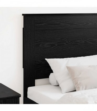 vidaXL Headboard with Headboard Black Oak 80 cm Engineered Wood