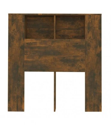 vidaXL Headboard Cabinet | Smoked Oak | Engineered wood | Medium