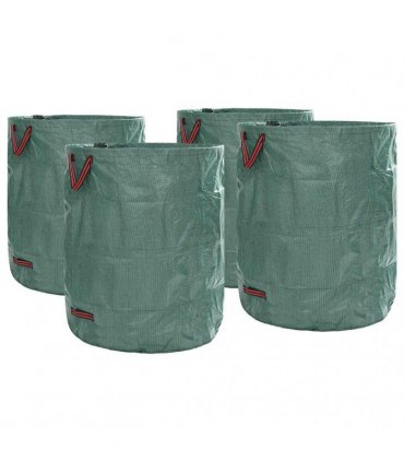 vidaXL Garden Waste Bags 4 pcs Green 79 x 79 x 99.5 cm Polypropylene