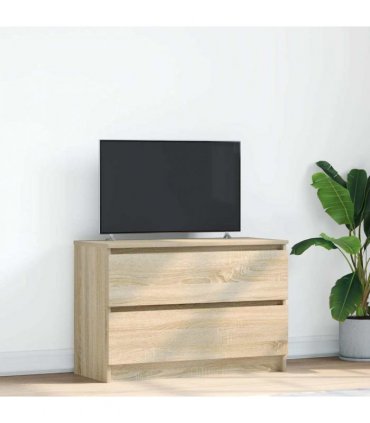 vidaXL TV Cabinet Sonoma Oak 80x35x54 cm Engineered Wood