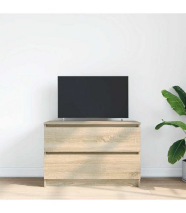 vidaXL TV Cabinet Sonoma Oak 80x35x54 cm Engineered Wood