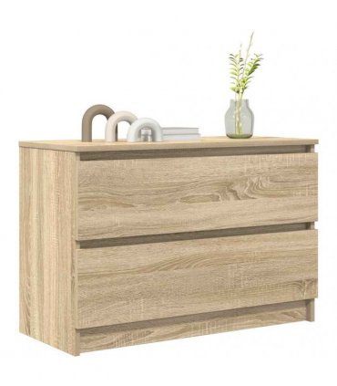 vidaXL TV Cabinet Sonoma Oak 80x35x54 cm Engineered Wood