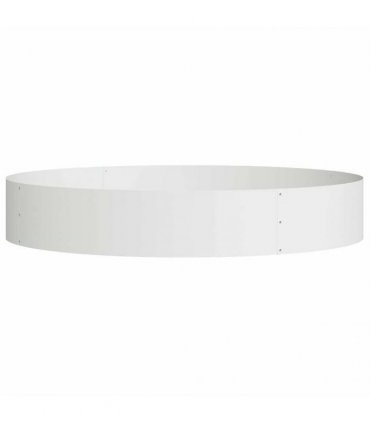 vidaXL Planter Ring 5 pcs White 120 x 120 x 20 cm Cold-rolled Steel