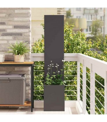vidaXL Garden Privacy Screen Black 32 x 32 x 150 cm Cold-rolled steel