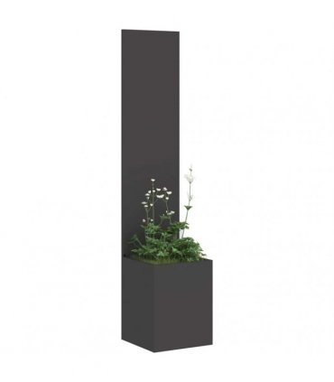 vidaXL Garden Privacy Screen Black 32 x 32 x 150 cm Cold-rolled steel