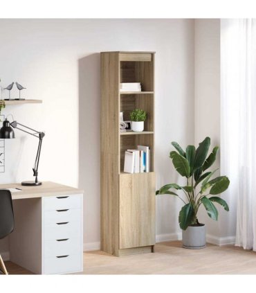 vidaXL Highboard Sonoma Oak 37.5x35x180 cm Engineered Wood