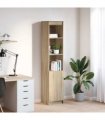 vidaXL Highboard Sonoma Oak 37.5x35x180 cm Engineered Wood