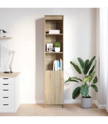 vidaXL Highboard Sonoma Oak 37.5x35x180 cm Engineered Wood