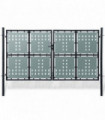 Black Double Door Fence Gate 300 x 200 cm