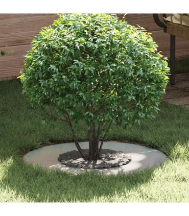 vidaXL suitable for Flat Tree Rings 5 pcs Silver Ø30 / 60 cm