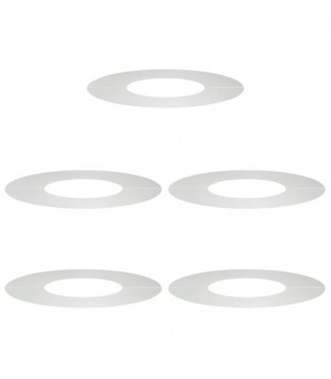 vidaXL suitable for Flat Tree Rings 5 pcs Silver Ø30 / 60 cm