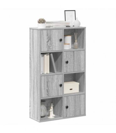 vidaXL Bookcase Grey Sonoma 60x24x101.5 cm Engineered Wood