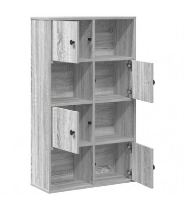 vidaXL Bookcase Grey Sonoma 60x24x101.5 cm Engineered Wood