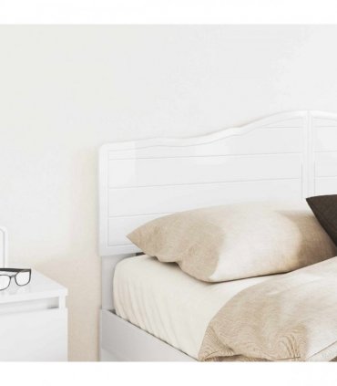 vidaXL Headboard Gloss White Engineered wood