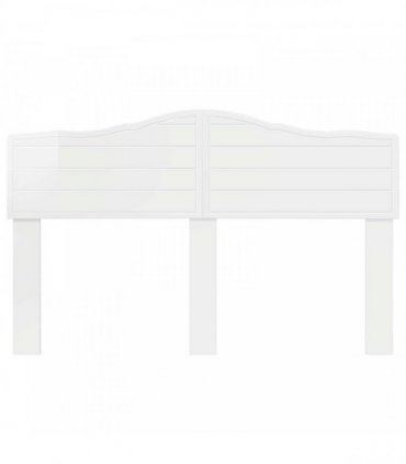 vidaXL Headboard Gloss White Engineered wood