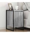 vidaXL Bedside Table 2 pcs Grey Sonoma 39.5 x 30 x 50 cm